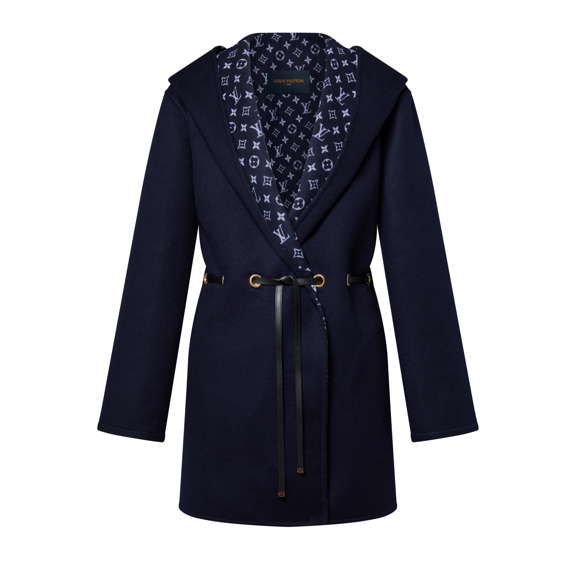 Hooded Drawstring Wrap Coat - Ready-to-Wear 1AHYIX | LOUIS VUITTON